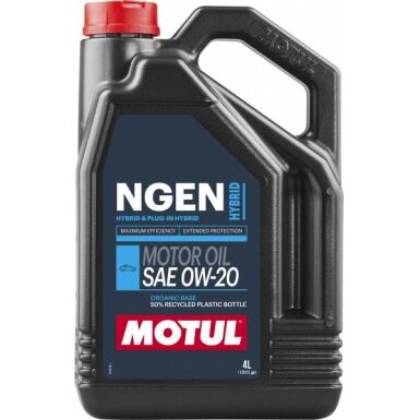 Variklio alyva Motul NGEN HYBRID 0W20, 4L Variklio alyva Motul NGEN HYBRID 0W20, 4L