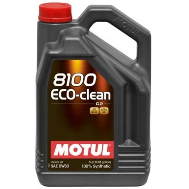 Variklio alyva Motul 8100 ECO-CLEAN 0W30, 5L Variklio alyva Motul 8100 ECO-CLEAN 0W30, 5L