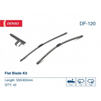 Valytuvai Denso FlatBlades 550/450mm Valytuvai Denso FlatBlades 550/450mm