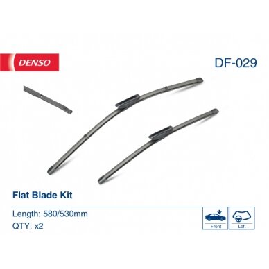 Valytuvai Denso FlatBlades 580/530mm Valytuvai Denso FlatBlades 580/530mm