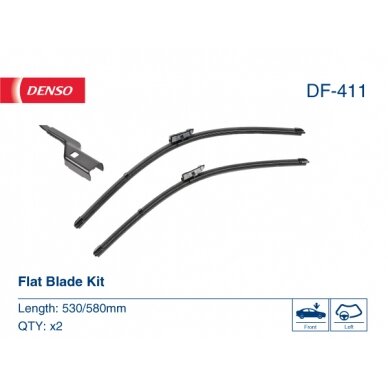 Valytuvai Denso FlatBlades 580/530mm Valytuvai Denso FlatBlades 580/530mm