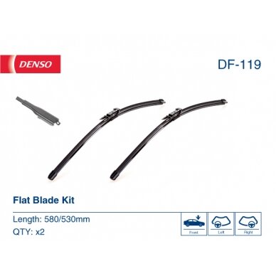 Valytuvai Denso FlatBlades 580/530mm Valytuvai Denso FlatBlades 580/530mm