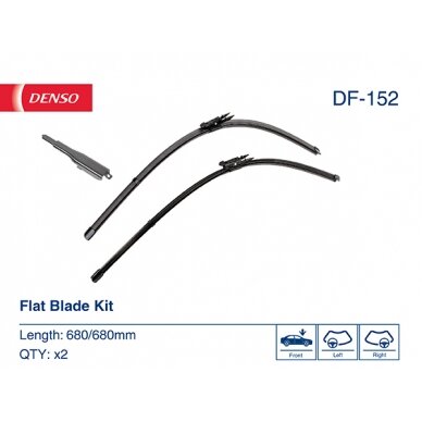 Valytuvai Denso FlatBlades 680/680mm Valytuvai Denso FlatBlades 680/680mm