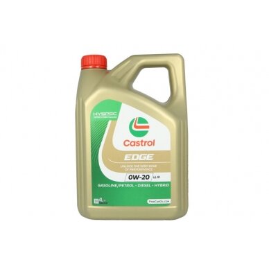 Variklinė alyva Castrol Edge 0W20 LL IV, 4L Variklinė alyva Castrol Edge 0W20 LL IV, 4L