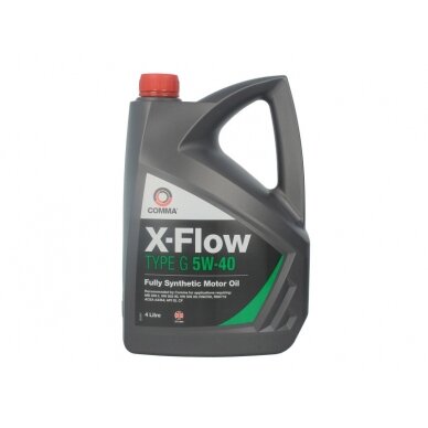 Variklio alyva Comma X-FLOW G 5W40 SYNT., 4L Variklio alyva Comma X-FLOW G 5W40 SYNT., 4L