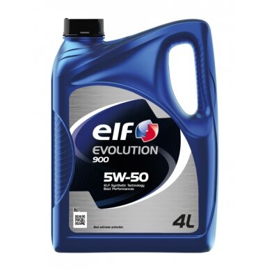 Variklio alyva ELF Evolution 900 5W50, 4L Variklio alyva ELF Evolution 900 5W50, 4L