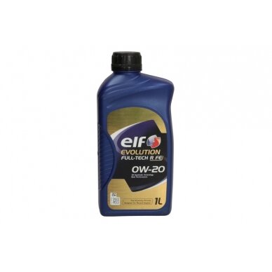 Variklio alyva ELF Evolution Fulltech R FE 0W20, 1L Variklio alyva ELF Evolution Fulltech R FE 0W20, 1L