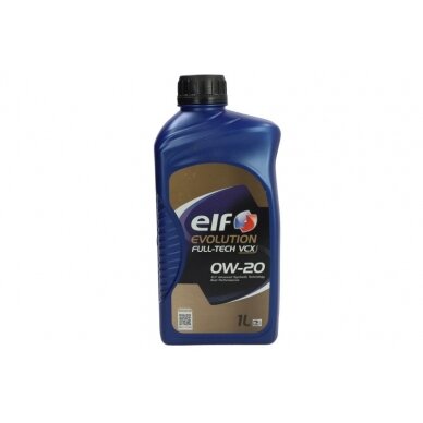Variklio alyva ELF Evolution Fulltech VCX 0W20, 1L Variklio alyva ELF Evolution Fulltech VCX 0W20, 1L
