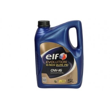 Variklio alyva ELF Evolution R-TECH ELITE 0W16, 5L Variklio alyva ELF Evolution R-TECH ELITE 0W16, 5L