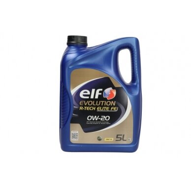 Variklio alyva ELF Evolution R-TECH ELITE 0W20, 5L Variklio alyva ELF Evolution R-TECH ELITE 0W20, 5L