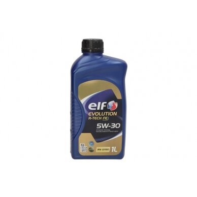 Variklio alyva ELF Evolution R-TECH FE 5W30, 1L Variklio alyva ELF Evolution R-TECH FE 5W30, 1L