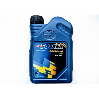 Variklio alyva Fosser Premium GM 0W-20, 1l Variklio alyva Fosser Premium GM 0W-20, 1l