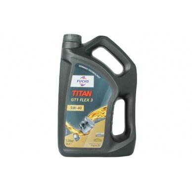 Variklio alyva Fuchs Titan GT1 F.3 5W40, 5L Variklio alyva Fuchs Titan GT1 F.3 5W40, 5L