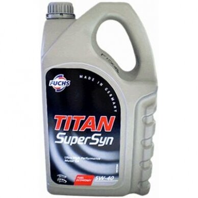 Variklio alyva Fuchs Titan SUP.5W40, 5L Variklio alyva Fuchs Titan SUP.5W40, 5L