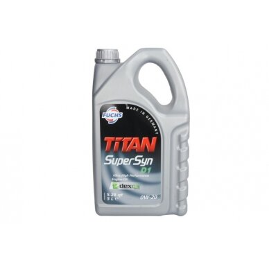 Variklio alyva Fuchs Titan SUP.D1 0W20, 5L Variklio alyva Fuchs Titan SUP.D1 0W20, 5L