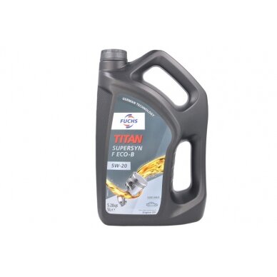 Variklio alyva Fuchs Titan SUP.F ECOB5W20, 5L Variklio alyva Fuchs Titan SUP.F ECOB5W20, 5L