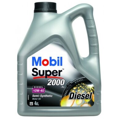 Variklio alyva Mobil Super 2000 X1 D 10W40, 4L Variklio alyva Mobil Super 2000 X1 D 10W40, 4L