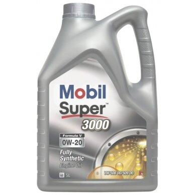 Variklio alyva Mobil Super 3000 F-V 0W20, 4L Variklio alyva Mobil Super 3000 F-V 0W20, 4L