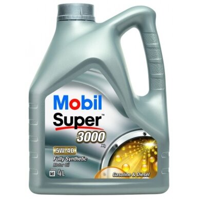Variklio alyva Mobil Super 3000 X1 5W40, 4L Variklio alyva Mobil Super 3000 X1 5W40, 4L