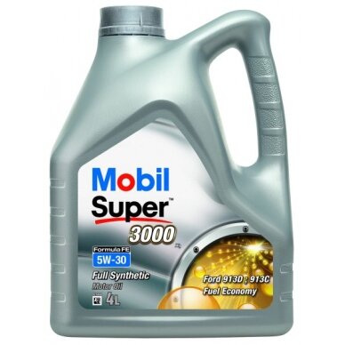 Variklio alyva Mobil Super 3000 X1 FE 5W30, 4L Variklio alyva Mobil Super 3000 X1 FE 5W30, 4L