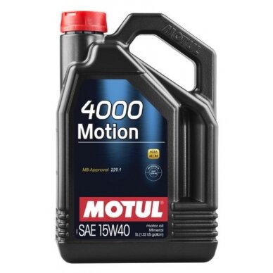 Variklio alyva Motul 4000 MOTION 15W40, 4L Variklio alyva Motul 4000 MOTION 15W40, 4L