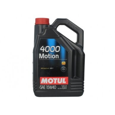 Variklio alyva Motul 4000 MOTION 15W40, 5L Variklio alyva Motul 4000 MOTION 15W40, 5L