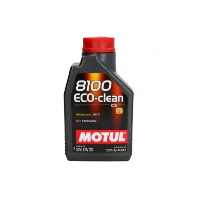 Variklio alyva Motul 8100 ECO-CLEAN 0W20, 1L Variklio alyva Motul 8100 ECO-CLEAN 0W20, 1L