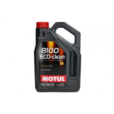Variklio alyva Motul 8100 ECO-CLEAN 0W20, 5L Variklio alyva Motul 8100 ECO-CLEAN 0W20, 5L