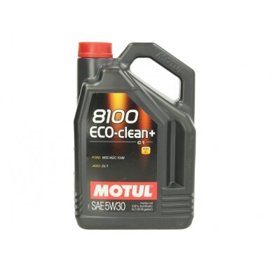Variklio alyva Motul 8100 ECO-CLEAN+ 5W30, 5L Variklio alyva Motul 8100 ECO-CLEAN+ 5W30, 5L