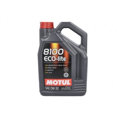 Variklio alyva Motul 8100 ECO-LITE 0W30, 5L Variklio alyva Motul 8100 ECO-LITE 0W30, 5L