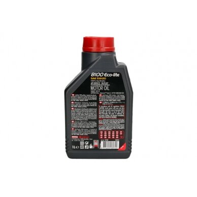 Variklio alyva Motul 8100 ECO-LITE 5W20, 1L 1 Variklio alyva Motul 8100 ECO-LITE 5W20, 1L 1