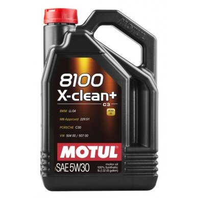 Variklio alyva Motul 8100 X-CLEAN+ 5W30, 5L Variklio alyva Motul 8100 X-CLEAN+ 5W30, 5L