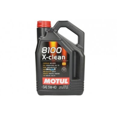 Variklio alyva Motul 8100 X-CLEAN 5W40 C3, 4L Variklio alyva Motul 8100 X-CLEAN 5W40 C3, 4L