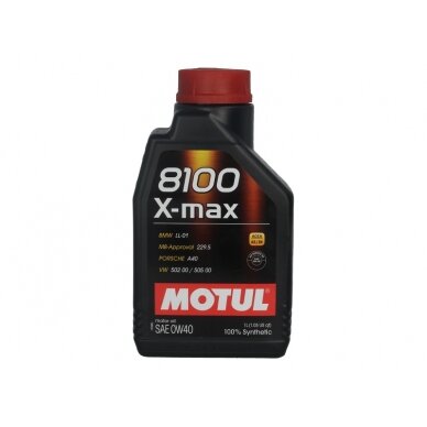 Variklio alyva Motul 8100 X-MAX 0W40, 1L Variklio alyva Motul 8100 X-MAX 0W40, 1L