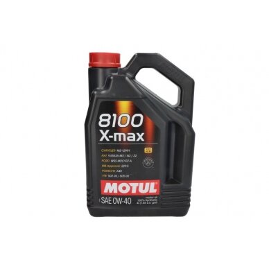 Variklio alyva Motul 8100 X-MAX 0W40, 4L Variklio alyva Motul 8100 X-MAX 0W40, 4L