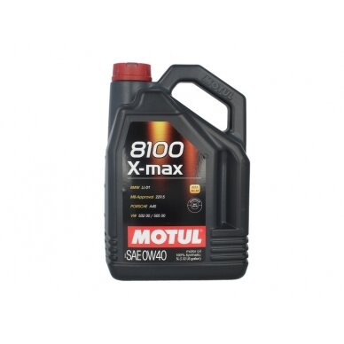Variklio alyva Motul 8100 X-MAX 0W40, 5L Variklio alyva Motul 8100 X-MAX 0W40, 5L