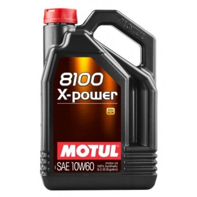 Variklio alyva Motul 8100 X-POWER 10W60, 4L Variklio alyva Motul 8100 X-POWER 10W60, 4L