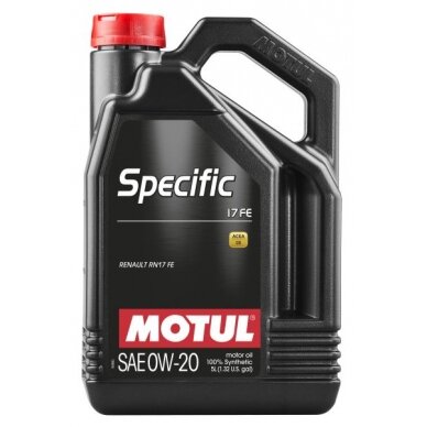 Variklio alyva Motul Specific 17 FE 0W20, 5L Variklio alyva Motul Specific 17 FE 0W20, 5L