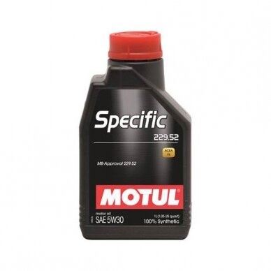 Variklio alyva Motul Specific 229.52 5W30, 1L Variklio alyva Motul Specific 229.52 5W30, 1L
