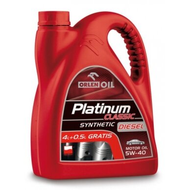 Variklio alyva Orlen Platinum Classic DIESEL SYN 5W40, 4,5L Variklio alyva Orlen Platinum Classic DIESEL SYN 5W40, 4,5L