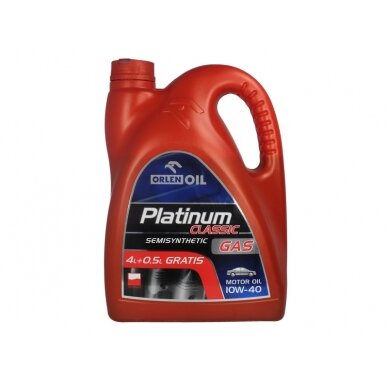 Variklio alyva Orlen Platinum Classic GAS 10W40, 4,5L Variklio alyva Orlen Platinum Classic GAS 10W40, 4,5L