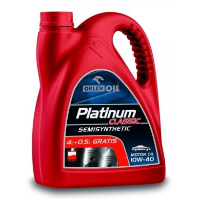 Variklio alyva Orlen Platinum Classic SEM SL 10W40, 4,5L Variklio alyva Orlen Platinum Classic SEM SL 10W40, 4,5L