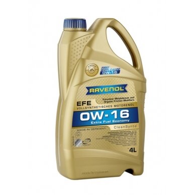Variklio alyva Ravenol EFE SAE 0W16, 4L Variklio alyva Ravenol EFE SAE 0W16, 4L
