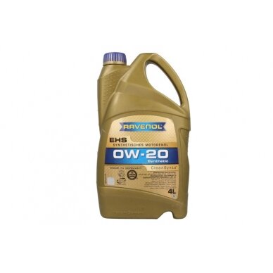 Variklio alyva Ravenol EHS SAE 0W20, 4L Variklio alyva Ravenol EHS SAE 0W20, 4L