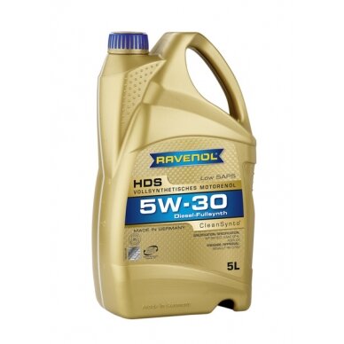 Variklio alyva Ravenol HDS SAE 5W30, 5L Variklio alyva Ravenol HDS SAE 5W30, 5L