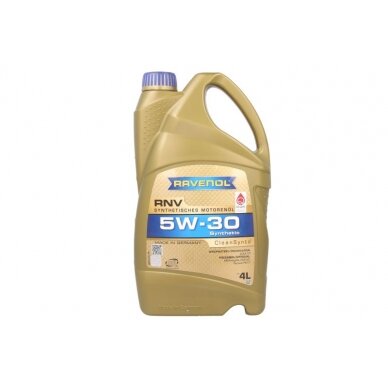 Variklio alyva Ravenol RNV 5W30, 4L Variklio alyva Ravenol RNV 5W30, 4L