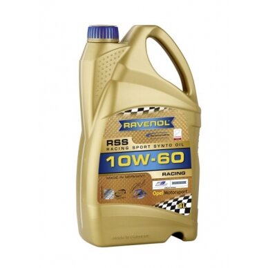 Variklio alyva Ravenol RSS 10W60, 4L Variklio alyva Ravenol RSS 10W60, 4L