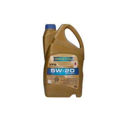 Variklio alyva Ravenol VFE SAE 5W20, 4L Variklio alyva Ravenol VFE SAE 5W20, 4L
