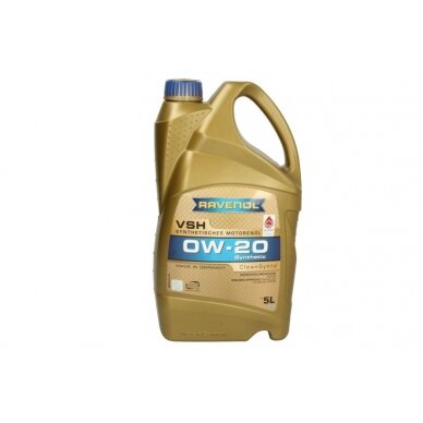 Variklio alyva Ravenol VSH 0W20, 5L Variklio alyva Ravenol VSH 0W20, 5L