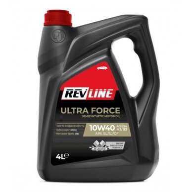 Variklio alyva Revline Ultra Force 10W40, 4L Variklio alyva Revline Ultra Force 10W40, 4L
